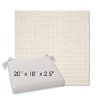 Picture of Nurture White | 20" x 18" Center Seam Universal Dining Chair Cushion | Sunbrella Fabric