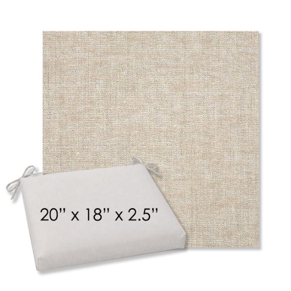 Picture of Platform Cloud | 20" x 18" Center Seam Universal Dining Chair Cushion | Sunbrella Fabric