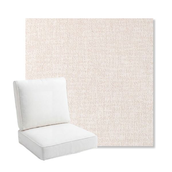 Picture of Abstraction Parchment | Bullnose Back Deep Seating Outdoor Cushions - Sunbrella© Fabric