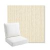 Picture of Abundant Snow | Bullnose Back Deep Seating Outdoor Cushions - Sunbrella© Fabric