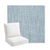 Picture of Adena Celeste | Bullnose Back Deep Seating Outdoor Cushions - Sunbrella© Fabric