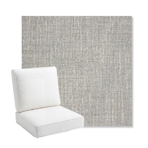 Picture of Adena Pebble | Bullnose Back Deep Seating Outdoor Cushions - Sunbrella© Fabric