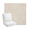 Picture of Adena Sand | Bullnose Back Deep Seating Outdoor Cushions - Sunbrella© Fabric