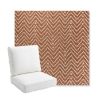 Picture of Argo Clay | Bullnose Back Deep Seating Outdoor Cushions - Sunbrella© Fabric