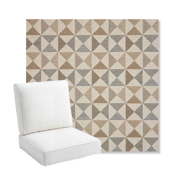 Picture of Array Dune | Bullnose Back Deep Seating Outdoor Cushions - Sunbrella© Fabric