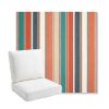 Picture of Ascend Tropical | Bullnose Back Deep Seating Outdoor Cushions - Sunbrella© Fabric