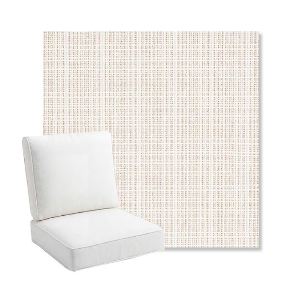 Picture of Benson Sand | Bullnose Back Deep Seating Outdoor Cushions - Sunbrella© Fabric