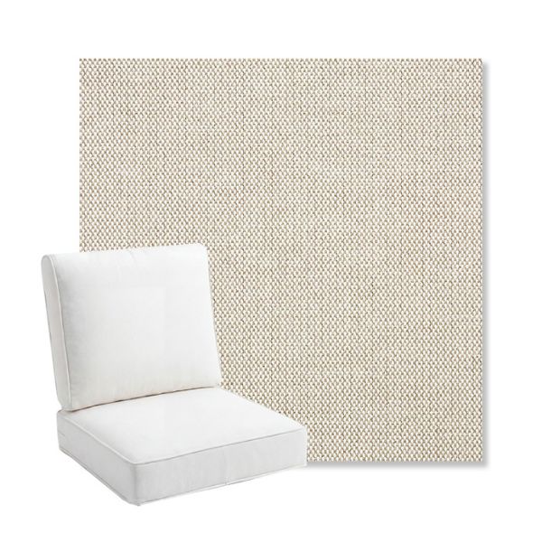 Picture of Blend Linen | Bullnose Back Deep Seating Outdoor Cushions - Sunbrella© Fabric