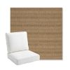 Picture of Boardwalk Carmel Corn | Bullnose Back Deep Seating Outdoor Cushions - Sunbrella© Fabric