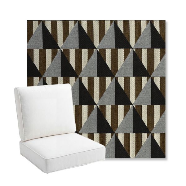 Picture of Buoy Pebble Beach | Bullnose Back Deep Seating Outdoor Cushions - Sunbrella© Fabric
