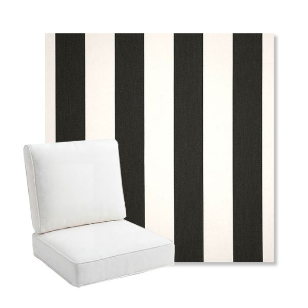 Picture of Cabana Classic | Bullnose Back Deep Seating Outdoor Cushions - Sunbrella© Fabric