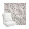 Picture of Calm Graphite | Bullnose Back Deep Seating Outdoor Cushions - Sunbrella© Fabric