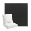 Picture of Canvas Black | Bullnose Back Deep Seating Outdoor Cushions - Sunbrella© Fabric