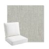 Picture of Canvas Granite | Bullnose Back Deep Seating Outdoor Cushions - Sunbrella© Fabric
