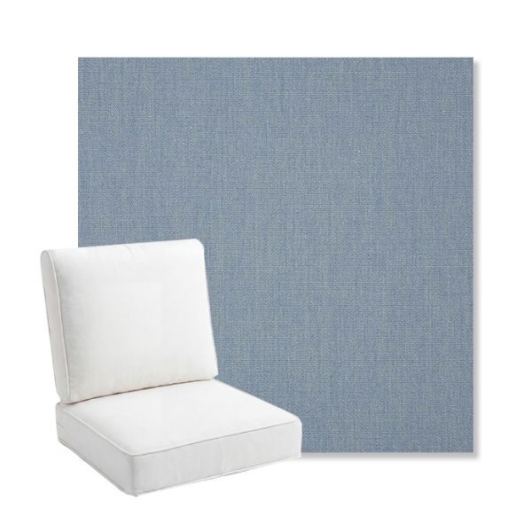 Picture of Canvas Haze | Bullnose Back Deep Seating Outdoor Cushions - Sunbrella© Fabric