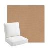 Picture of Canvas Raffia | Bullnose Back Deep Seating Outdoor Cushions - Sunbrella© Fabric