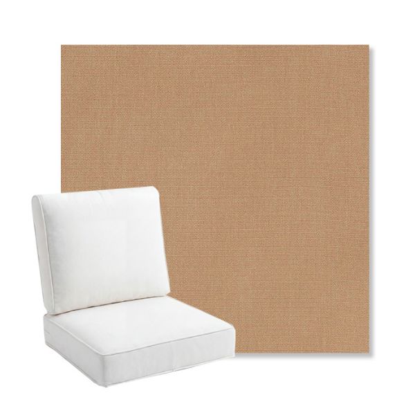 Picture of Canvas Raffia | Bullnose Back Deep Seating Outdoor Cushions - Sunbrella© Fabric