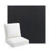 Picture of Canvas Raven Black | Bullnose Back Deep Seating Outdoor Cushions - Sunbrella© Fabric