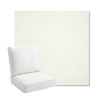 Picture of Canvas White | Bullnose Back Deep Seating Outdoor Cushions - Sunbrella© Fabric
