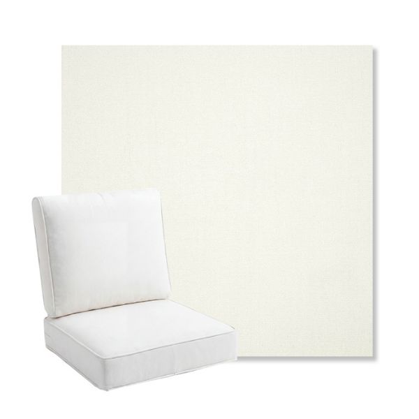 Picture of Canvas White | Bullnose Back Deep Seating Outdoor Cushions - Sunbrella© Fabric