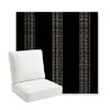 Picture of Caper Onyx | Bullnose Back Deep Seating Outdoor Cushions - Sunbrella© Fabric