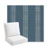 Picture of Caper Slate | Bullnose Back Deep Seating Outdoor Cushions - Sunbrella© Fabric