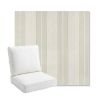 Picture of Carlo Celery | Bullnose Back Deep Seating Outdoor Cushions - Sunbrella© Fabric