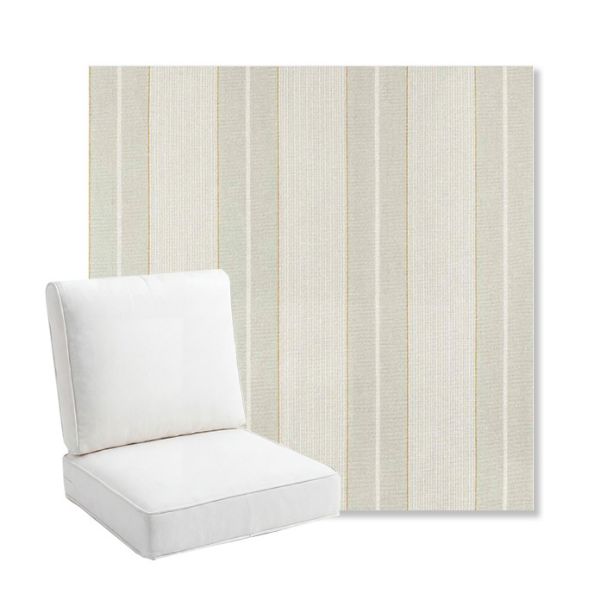 Picture of Carlo Celery | Bullnose Back Deep Seating Outdoor Cushions - Sunbrella© Fabric