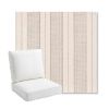 Picture of Carlo Graphite | Bullnose Back Deep Seating Outdoor Cushions - Sunbrella© Fabric