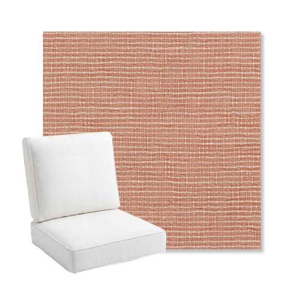Picture of Cassava Coral | Bullnose Back Deep Seating Outdoor Cushions - Sunbrella© Fabric