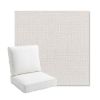 Picture of Cassava White | Bullnose Back Deep Seating Outdoor Cushions - Sunbrella© Fabric