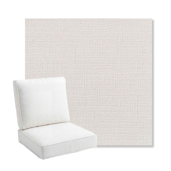Picture of Cassava White | Bullnose Back Deep Seating Outdoor Cushions - Sunbrella© Fabric