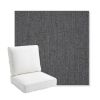 Picture of Cast Charcoal | Bullnose Back Deep Seating Outdoor Cushions - Sunbrella© Fabric