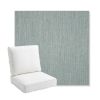 Picture of Cast Mist | Bullnose Back Deep Seating Outdoor Cushions - Sunbrella© Fabric