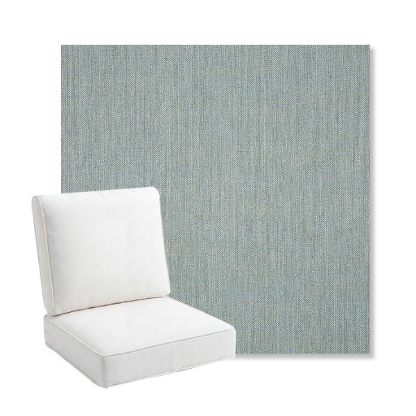 Picture of Cast Mist | Bullnose Back Deep Seating Outdoor Cushions - Sunbrella© Fabric