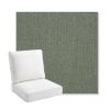 Picture of Cast Sage | Bullnose Back Deep Seating Outdoor Cushions - Sunbrella© Fabric