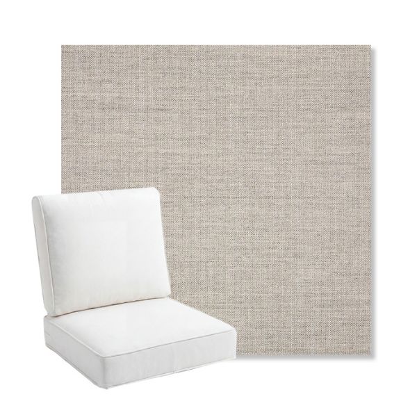 Picture of Cast Silver | Bullnose Back Deep Seating Outdoor Cushions - Sunbrella© Fabric
