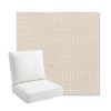 Picture of Charmer Parchment | Bullnose Back Deep Seating Outdoor Cushions - Sunbrella© Fabric