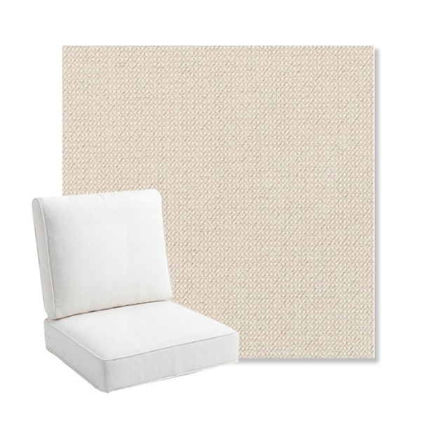 Picture of Charmer Parchment | Bullnose Back Deep Seating Outdoor Cushions - Sunbrella© Fabric