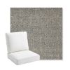 Picture of Chartres Graphite | Bullnose Back Deep Seating Outdoor Cushions - Sunbrella© Fabric