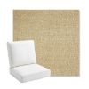 Picture of Chartres Hemp | Bullnose Back Deep Seating Outdoor Cushions - Sunbrella© Fabric