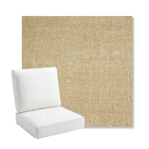 Picture of Chartres Hemp | Bullnose Back Deep Seating Outdoor Cushions - Sunbrella© Fabric