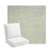 Picture of Chartres Mist | Bullnose Back Deep Seating Outdoor Cushions - Sunbrella© Fabric