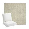 Picture of Chartres Pebble | Bullnose Back Deep Seating Outdoor Cushions - Sunbrella© Fabric
