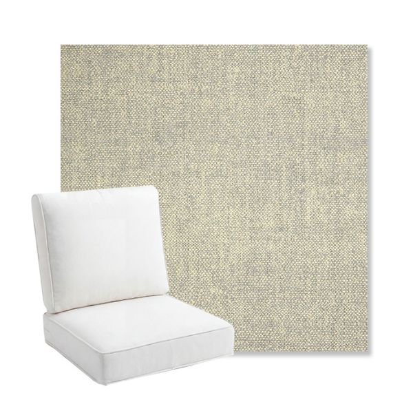 Picture of Chartres Pebble | Bullnose Back Deep Seating Outdoor Cushions - Sunbrella© Fabric