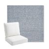 Picture of Chartres Rainfall | Bullnose Back Deep Seating Outdoor Cushions - Sunbrella© Fabric