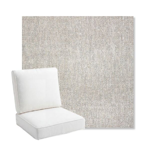 Picture of Chartres Silk | Bullnose Back Deep Seating Outdoor Cushions - Sunbrella© Fabric