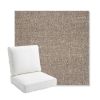 Picture of Chartres Truffle | Bullnose Back Deep Seating Outdoor Cushions - Sunbrella© Fabric