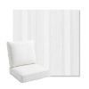 Picture of Compose Linen | Bullnose Back Deep Seating Outdoor Cushions - Sunbrella© Fabric