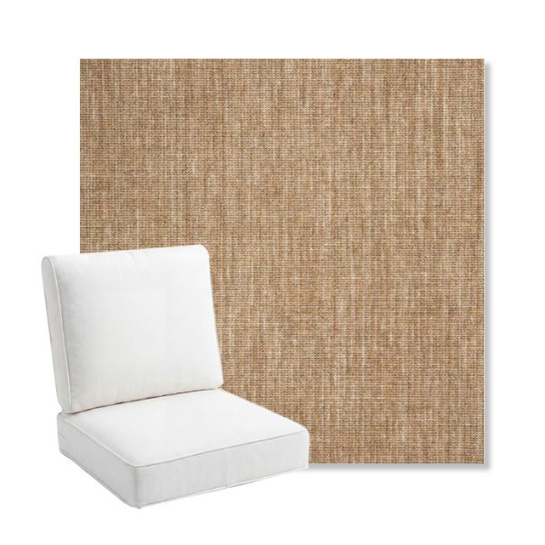 Picture of Crush Camel | Bullnose Back Deep Seating Outdoor Cushions - Sunbrella© Fabric